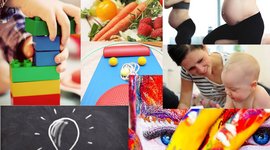 Eine bunte Zusammenstellung verschiedener Bilder