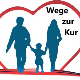 Vater, Mutter, Kind in einem Herz
