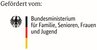 Logo "Gefördert vom Bundesministerium Familie"